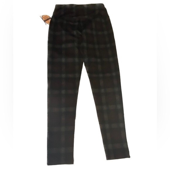 Slimming Tummy Control Plaid Pants - Picture 1 of 6
